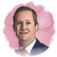Watercolour portrait of Sergio Gor